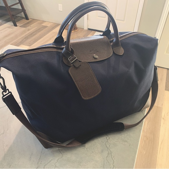 Longchamp Other - Mint Condition Longchamp Duffel Bag (Large, Blue)